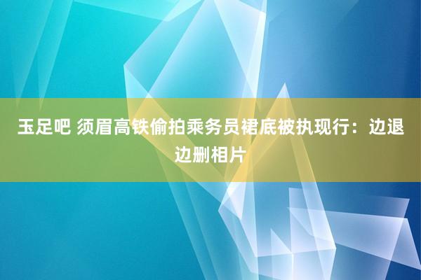 玉足吧 须眉高铁偷拍乘务员裙底被执现行：边退边删相片