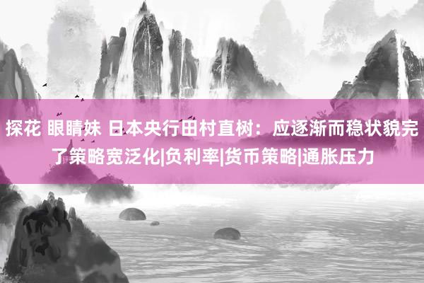 探花 眼睛妹 日本央行田村直树：应逐渐而稳状貌完了策略宽泛化|负利率|货币策略|通胀压力