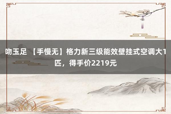 吻玉足 【手慢无】格力新三级能效壁挂式空调大1匹，得手价2219元